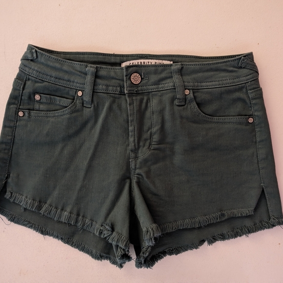 Celebrity Pink Pants - Celebrity Pink, Denim/Jean, Shorts, Green, Size 1/25, NWOT